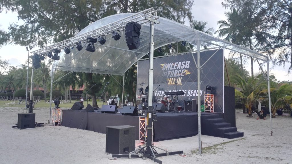 LED Wall Stage Conference and Nexo M6 audio outdoor Combo Set Up For Pelangi Beach Resort, Langkawi